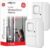 GE Personal Security Window and Door Alarm, 2 Pack, DIY Protection, Burglar Alert, Wireless Chime/Alarm, Easy Installation, Home Security, Ideal for Home, Garage, Apartment and More,White, 45115