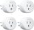 Govee Smart Plug, WiFi Plugs Work with Alexa & Google Assistant, Smart Outlet with Timer & Group Controller, WiFi Outlet for Home, No Hub Required, ETL & FCC Certified, 2.4G WiFi Only, 4 Pack